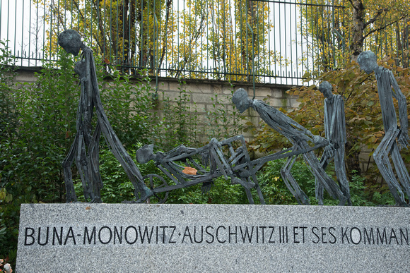 One of many memorials to the Holocaust
